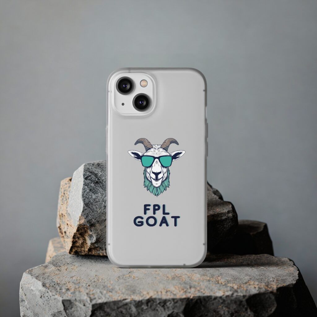 FPL GOAT white iphone case